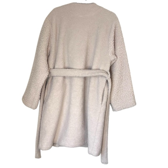 JW Anderson x Uniqlo Women's Sherpa Boa Fleece Belted Jacket- Size Large - Picture 8 of 15